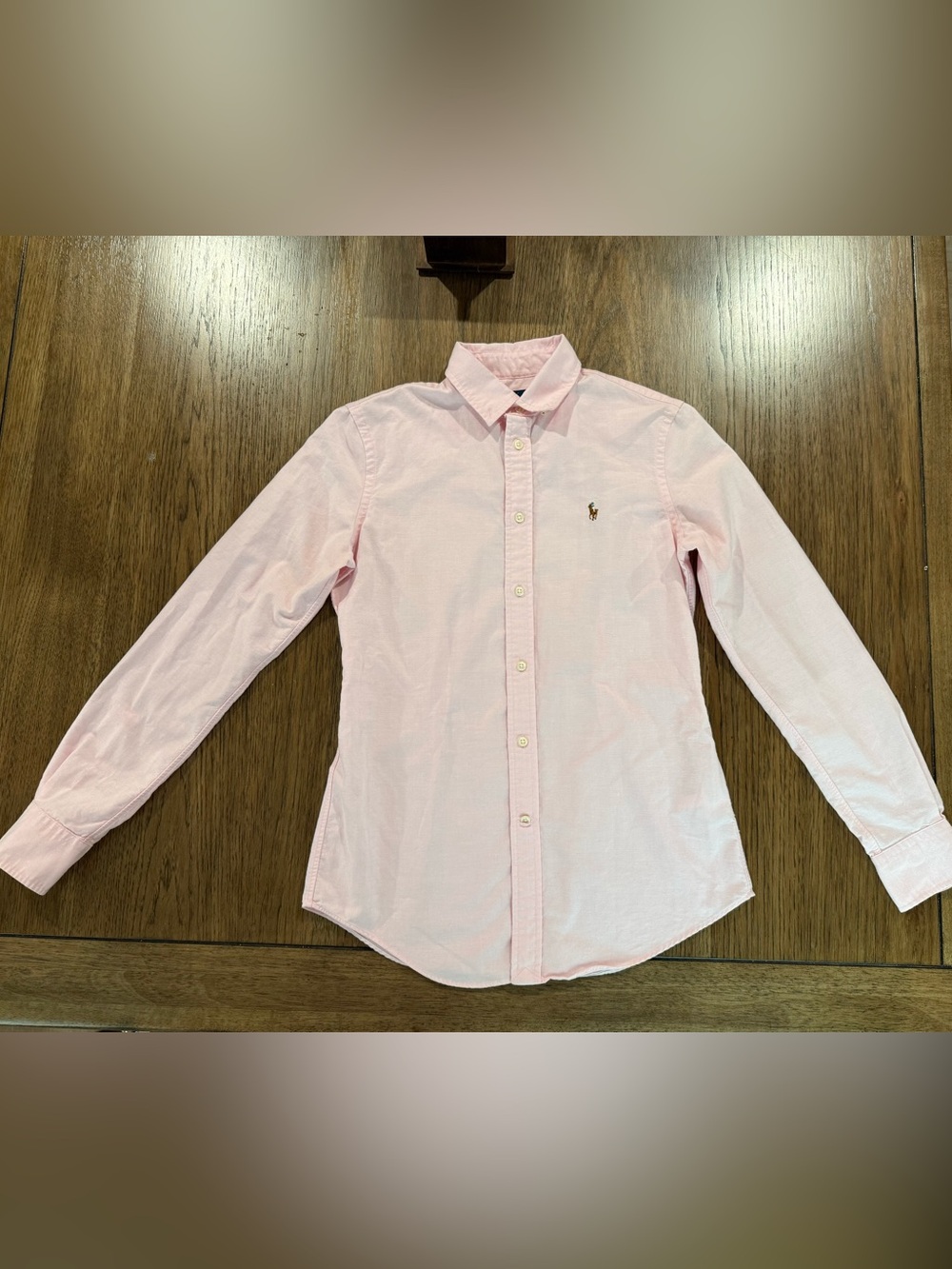 Ralph Lauren Light Pink Oxford Button-Down Shirt Womens Sz 6
